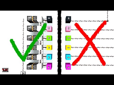 SO verlegst du RICHTIG viele Redstone-Kabel | Tutorial | En-/De-Coder | Einfach
