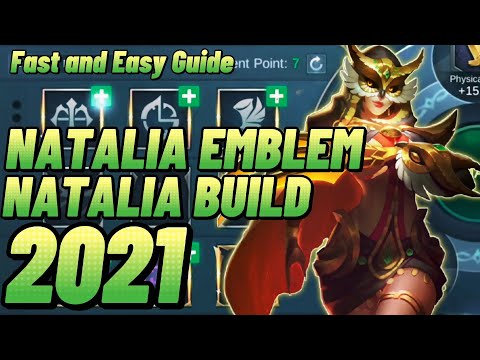NATALIA EMBLEM AND BUILD SET 2021 | TOP GLOBAL NATALIA BEST BUILD 2021 - Shoryukin Gaming