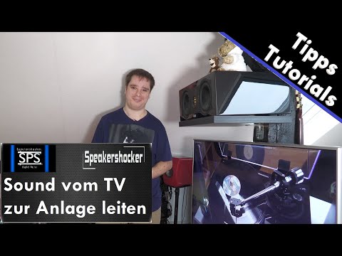Sound vom TV zur alten Anlage leiten, wie schließt man einen TV an eine Anlage an? Ohne Anschlüsse.