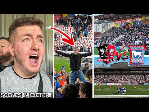 EXETER CITY VS IPSWICH TOWN | 0-2 | PURE LIMBS IN AWAY END, POLICE ESCORT & BIG 3 POINTS FOR TOWN!!!