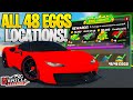 All 48 EGG LOCATIONS in Vehicle Legends Roblox! (Egg Hunt 2024)