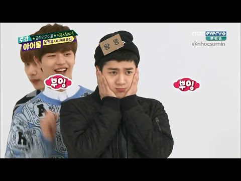 150225 Weekly Idol-Big Byung + Chamsonyeo @ Dance "Magic Words" so cute