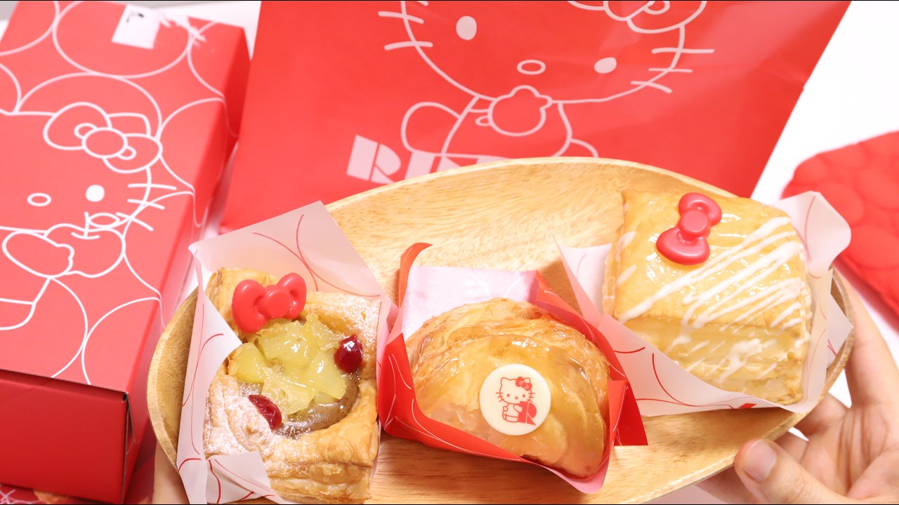 🥧Hello Kitty Apple Pie Small Bag Set ASMR & Unboxing(No Talking)