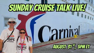 Sunday Cruise Talk Live | Let's Talk Cruising