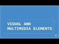 Visual and Multimedia Elements  (MELC-based for Grade 5)