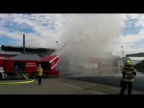 The Jet-powered Fire Extinguisher at Evonik Industries Rheinfelden (Germany)