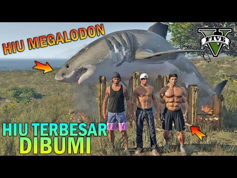 PREMAN TERKUAT MANCING HIU MEGALODON!! - GTA 5 YOUTUBER