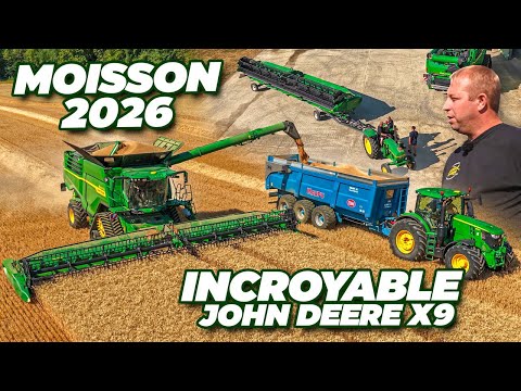 🚜 MOISSON XXL 2026 avec cette JOHN DEERE X9 : un MONSTRE de TECHNOLOGIE (PGSA & HSA) ! 🌾