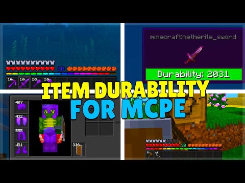 ECKOSOLDIER - Item Durability MOD in Minecraft PE/Bedrock (MCPE, Xbox, PC, Switch, PS4)