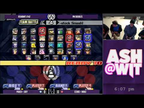 Pooch + Joey (Blue) vs CCard + Mako (Red) - ASH@WIT #142 Project M Doubles Bracket