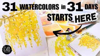 ART BLOCKED? TIME-POOR? NEED A PUSH? Join Our 31-Day Watercolor Challenge This July!