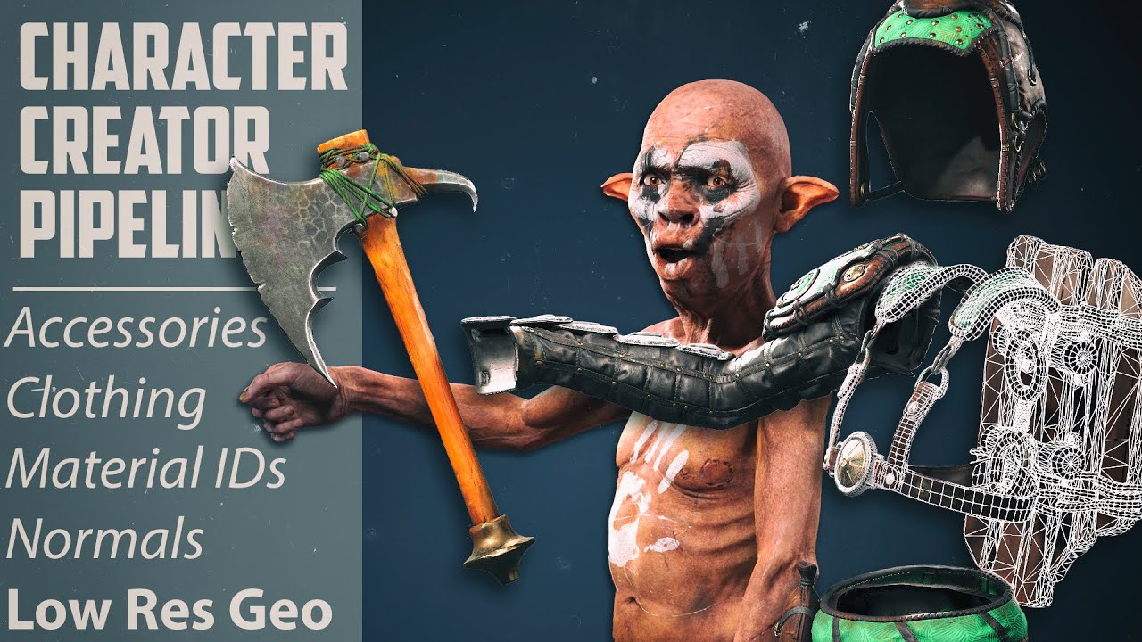 05b Low Res Creation, Clothing & Accessories - Geo Reduction, Material IDs, Vertex Normals, & more!