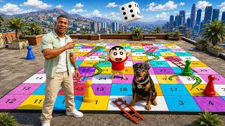 Franklin Shinchan Playing Snake and Ladders For The First Time | Gta V Bangla Gameplay