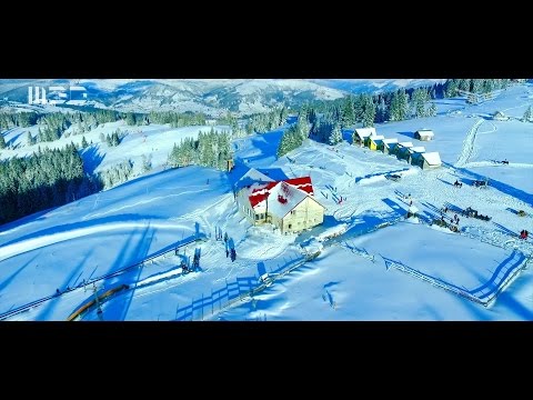 Vatra Dornei - The Pearl of Bucovina - Aerial Video - December 2016