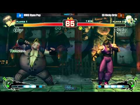 SSF4: EG Ricky Ortiz vs MMG Uyuu Pop - Winners Finals - Hadocon V
