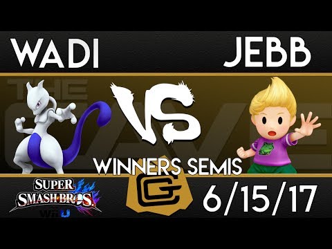 TCG Sm4sh - WaDi (Mewtwo) vs Jebb (Lucas) - Winners Semis - Smash 4 - 6/15/17
