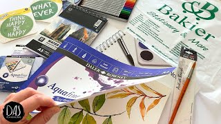 Unique Art Haul from Egypt - PLUS Using Watercolor Pencils to Enhance Your Leaf Paintings
