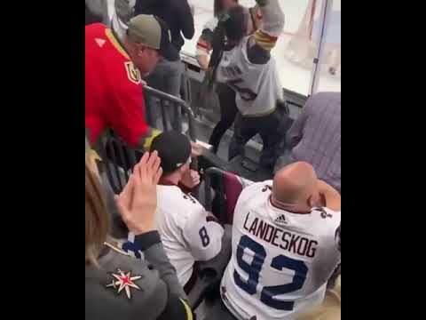 Avalanche and Golden Knights Fans Fight In The Stands