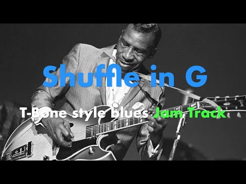 Jam Track: T-Bone Walker style Blues Shuffle in G (Guitar, Sax etc)
