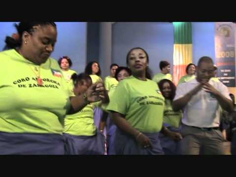 Coro Antorcha de Zaragoza 1ª parte(Dia de Guinea Ecuatorial) Coordinacion del pdge Zaragoza