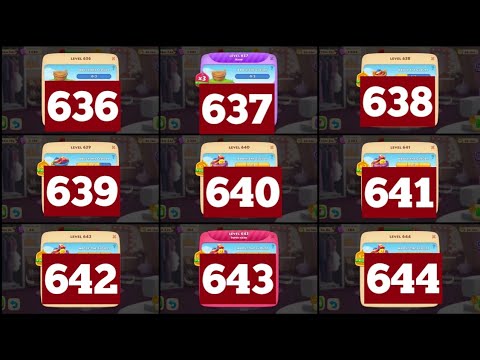 Township Colorful Puzzle Levels 636, 637, 638, 639, 640, 641, 642, 543, 643, 644