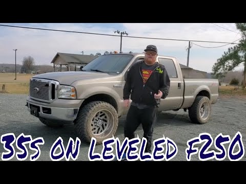 Fitting 35 inch Fury Offroad Country Hunter MT1 Tires on Leveled (2 inch) Ford F250