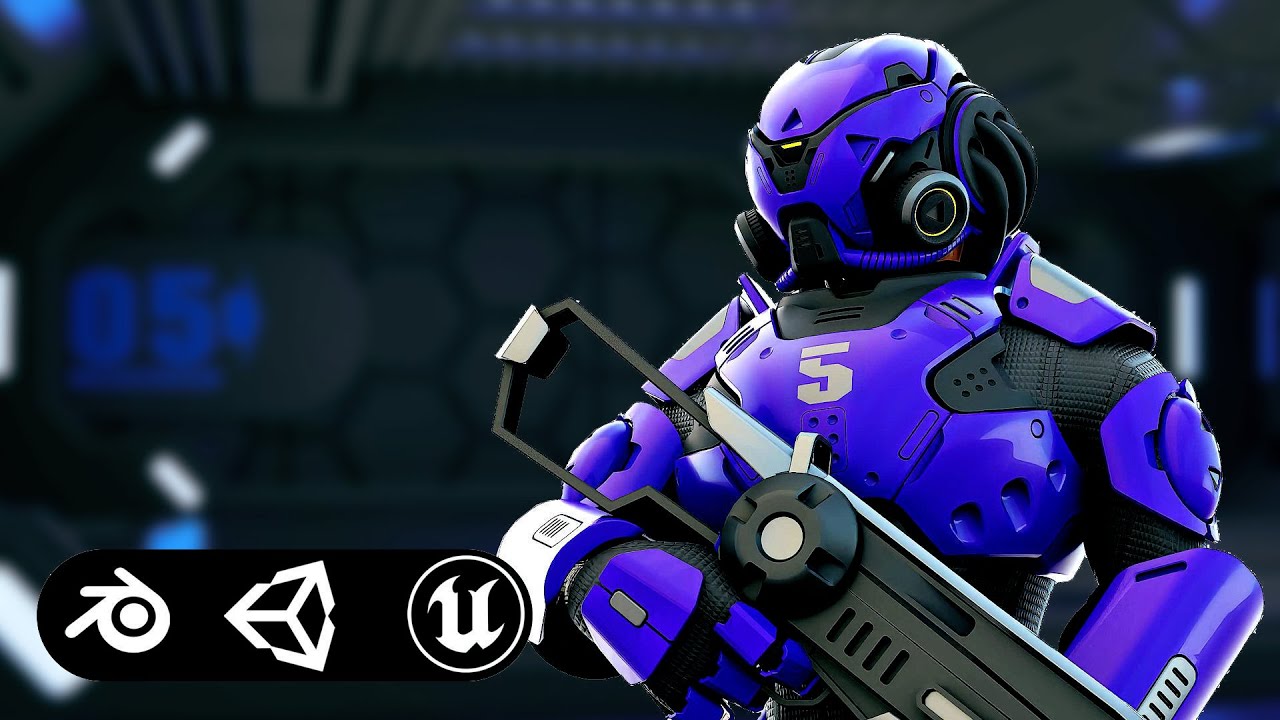 Cyborg Soldier Rx-700 Auto-Rig Pro Rigged For Mixamo Unreal Engine Unity 3D Model