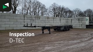 العربات نصف المقطورة شاحنة نقل الحاويات D-Tec FT-LS-S Flexitrailer Multi'45 ft Lifting Axle | صورة 4 - Autoline