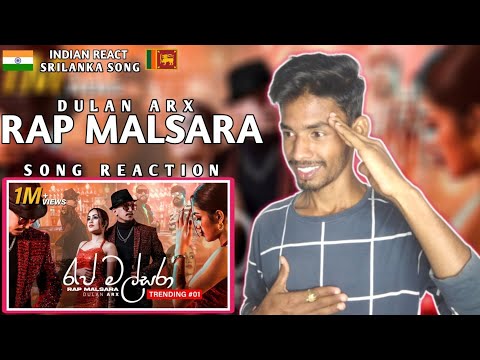 Indian Reacts Dulan ARX Rap Malsara Reaction | රැප් මල්සරා | Dulan ARX SONG | Unomi Official