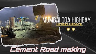 Mumbai Goa Highway Letest Update2023 Cement Road Making | @ATRIDES #mumbaigoahighwaylatestupdate