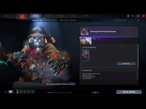 Dota 2: Tusk - Distinguished Expeditionary Cache Set Preview