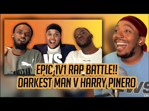 American Reacts To EPIC 1V1 RAP BATTLE!! - DARKEST MAN V HARRY PINERO
