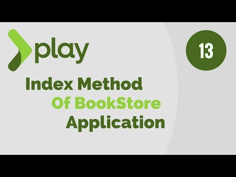Play Framework Tutorial 13 | Index Method of BookStore Application