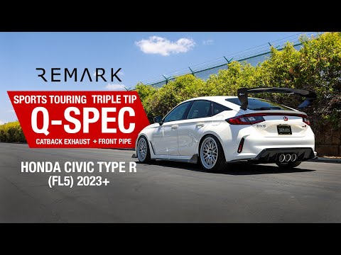 REMARK Sports Touring Q-Spec Triple Tip Catback Exhaust + Front Pipe - Honda Civic Type R (FL5)