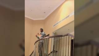 Soulja Boy tries to act like Scarface in his new mansion!!