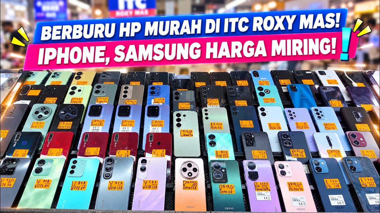 Cek Pasar Offline! iPhone Resmi 5 Jutaan, HP Gaming & Flagship Murah! #MarZoom 391