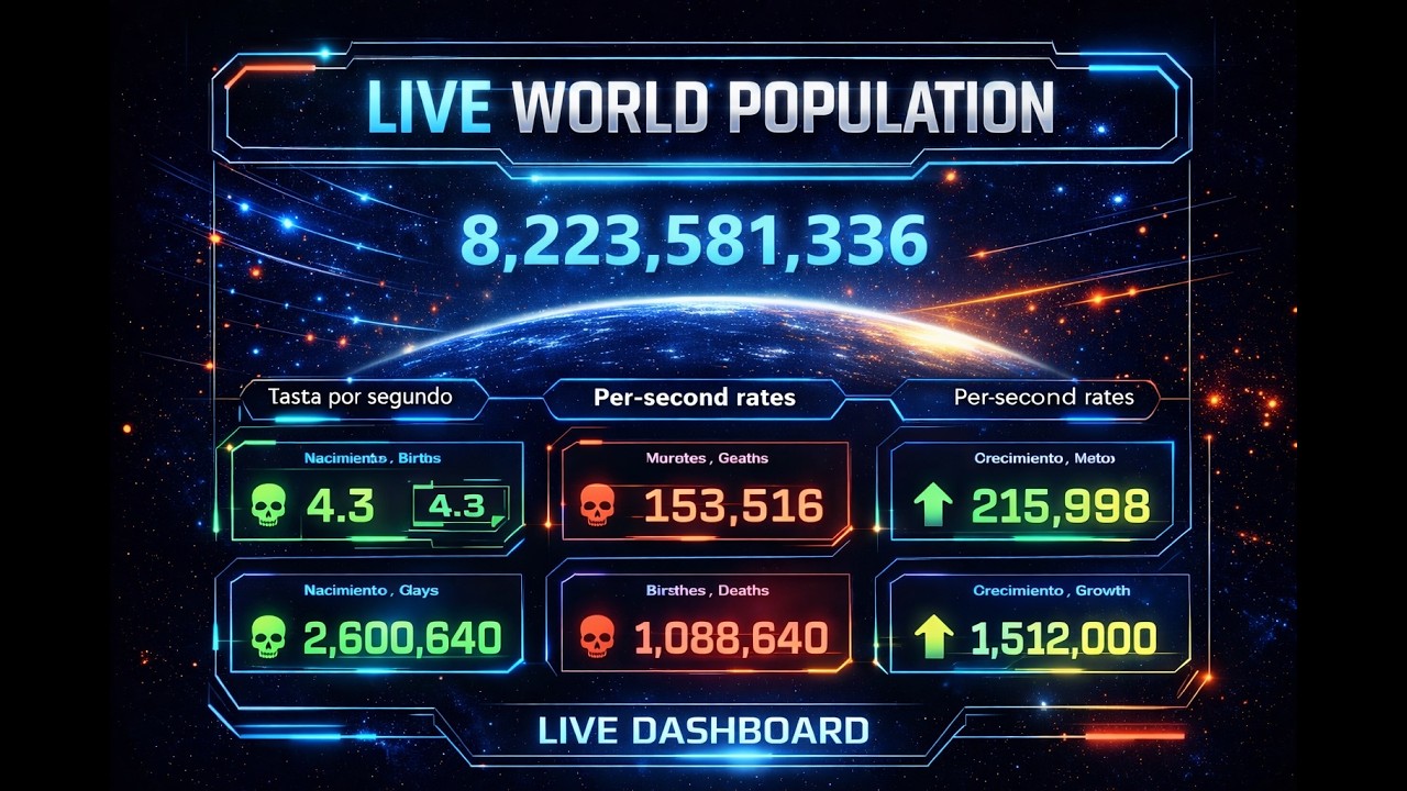Contador en vivo de humanos