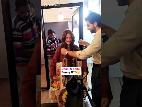 Meem se mohabbat episode 6,7 cast Roshi funny bts#dananeer #shorts#ahadrazamir