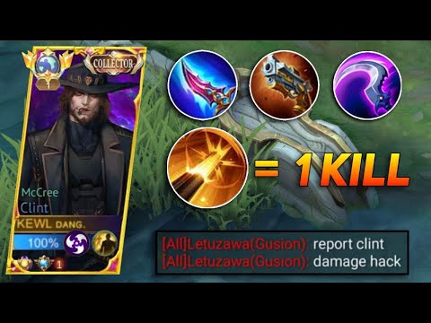 CLINT PASSIVE SKILL = 1 KILL! THE ENEMY THOUGHT I WAS USING CHEAT!🔥