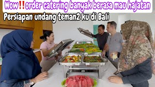 Download lagu WOW‼️ORDER CATERING BANYAK BERASA HAJATAN || PERSIAPAN UNDANG TEMAN2 KU DI BALI  mp3
