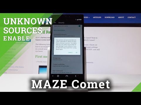How to Allow Unknown Sources in Maze Comet – Install Unknown Apps