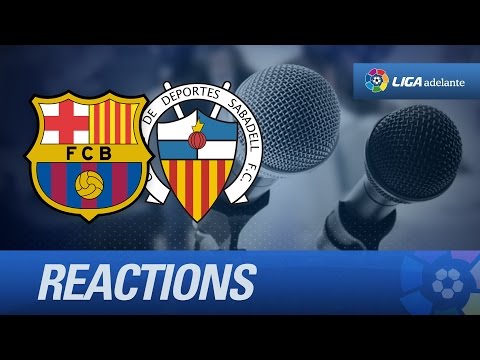 Rueda de prensa de Olmo tras el FC Barcelona B (3-1) CE Sabadell - HD