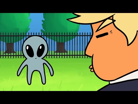 Trump meets an Alien!? - Oneyplays Animated