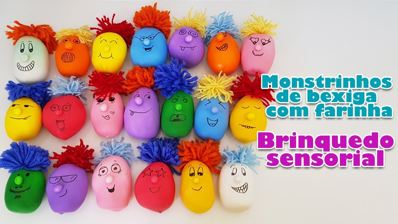 FLOUR SENSORY BALLOON PUPPET TOYS