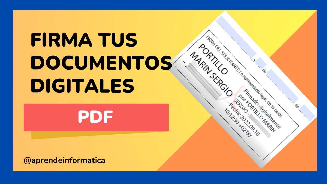 🔴 Como FIRMAR un documento PDF con CERTIFICADO DIGITAL en Windows
