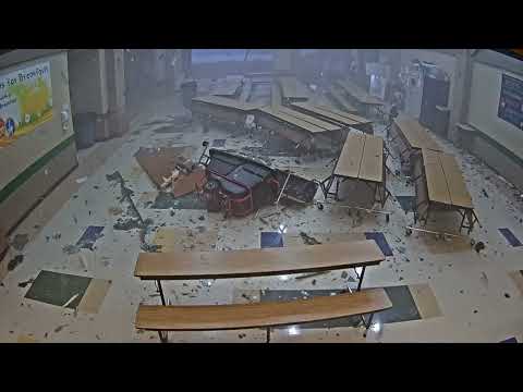 School surveillance video from April 2022 tornado in Andover, KS