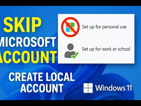 How to Skip Microsoft Account in Windows 11 Setup | Create Local Account 2025