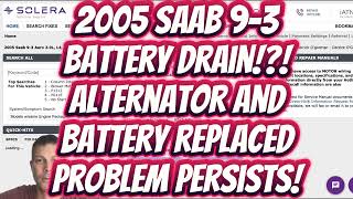 Saab Battery Drain Mystery SOLVED! Alternator, ECM & Wiring Issues Explained