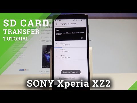How to Move Data to Portable Storage in SONY Xperia XZ2 - Transfer Files |HardReset.Info