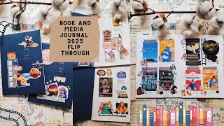 My book and media journal 2025 flip through)